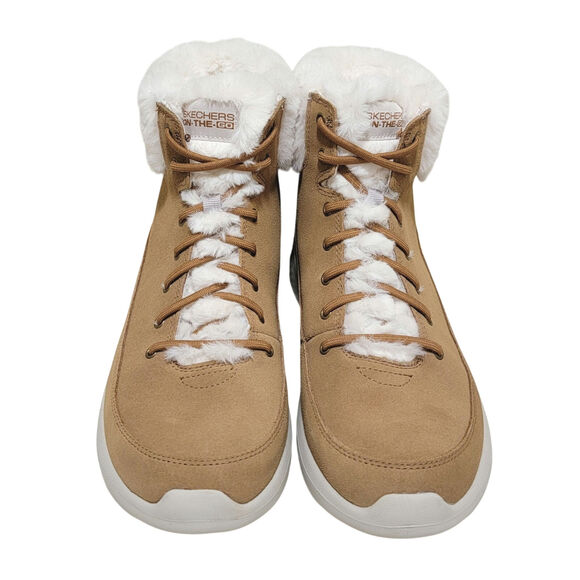 Skechers Women On the Go Winter Chill Ankle Boots Size US 9M Chestnut Suede - Picture 4 of 7